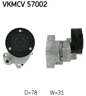 VKMCV 57002 Натяжитель ремня в сборе DAF