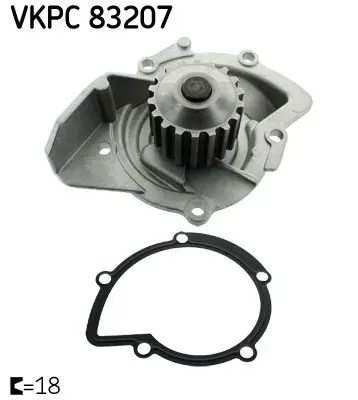Skf VKPC83207 помпа водяная