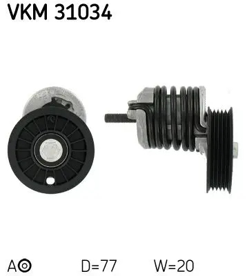 Skf VKM31034 Натяжитель приводного ремня