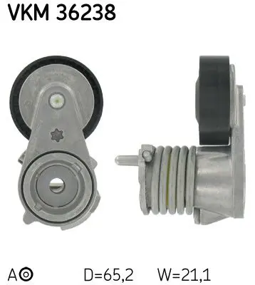 VKM 36238 Ролик натяжителя