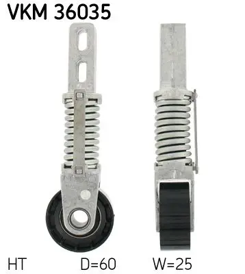 SKF VKM36035 Ролик натяжителя поликлинового