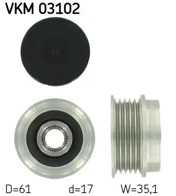 SKF VKM03102 Механизм свободного хода