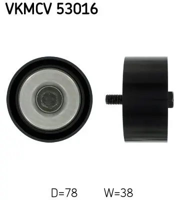 VKMCV 53016 Ролик натяжителя ремня [D=78