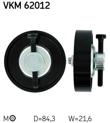 VKM 62012 Ролик натяжителя ремня Micra