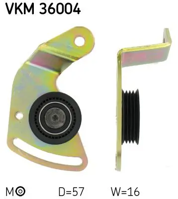 VKM36004 Ролик натяжной поликлинового