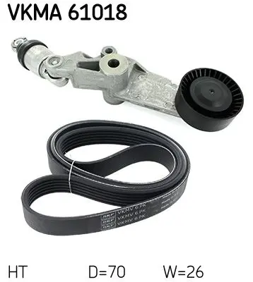 SKF VKMA61018 Поликлиновой ременный комплект