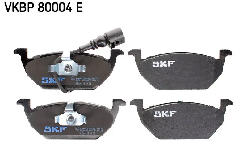 VKBP 80004 E Комплект тормозных колодок,