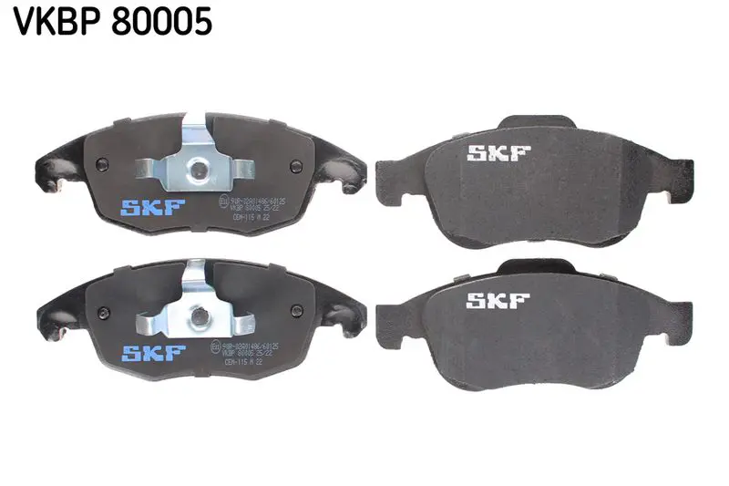 SKF VKBP80005 Комплект тормозных колодок,