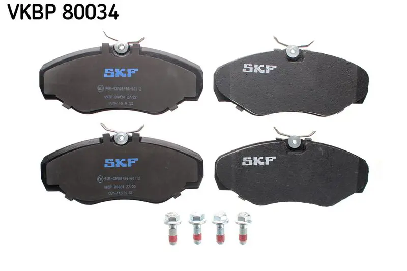 SKF VKBP80034 Комплект тормозных колодок,