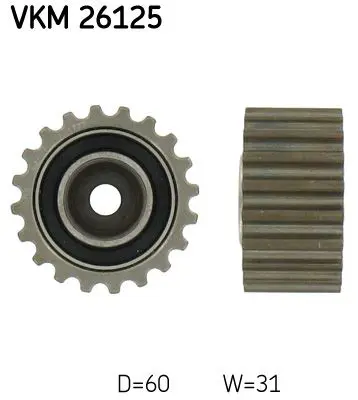 Skf VKM26125 ролик обводной ремня ГРМ