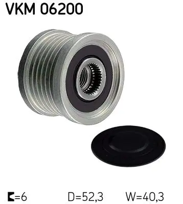 VKM06200 Обгонный шкив генератора Nissan Primera 02 , Teana I 03 08, Teana II 08 , X Trail 01 