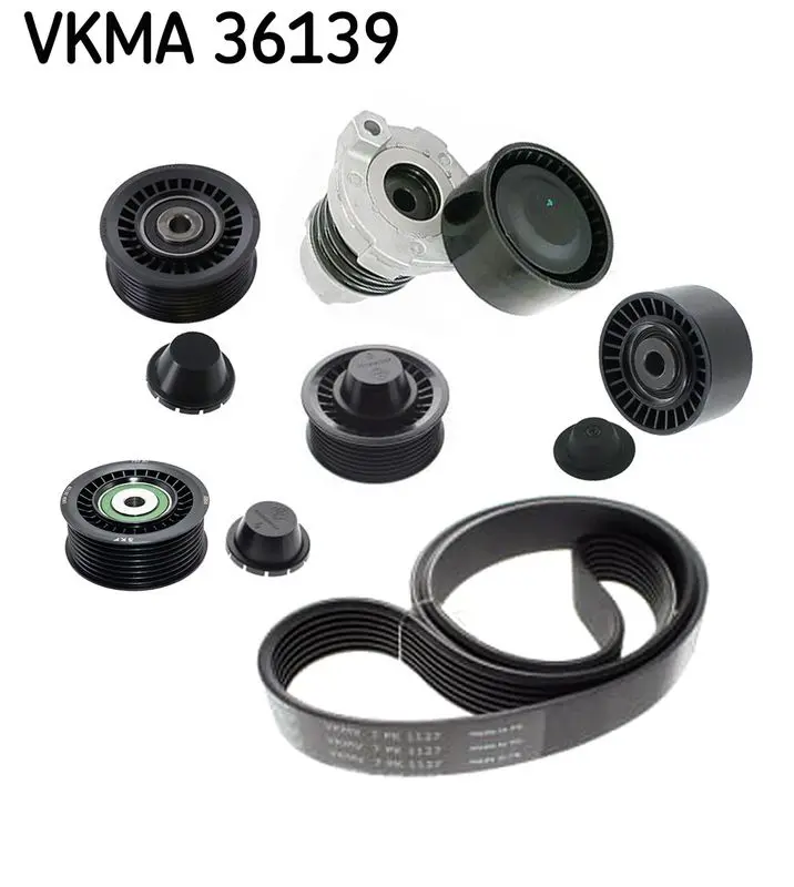 SKF VKMA36139 V-Ribbed Belt Set