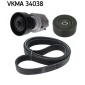 VKMA34038 Поликлиновой ременный комплект