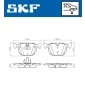 VKBP90240 Комплект тормозных колодок,