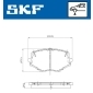 VKBP80564A Комплект тормозных колодок,