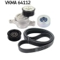 VKMA64112 Поликлиновой ременный комплект