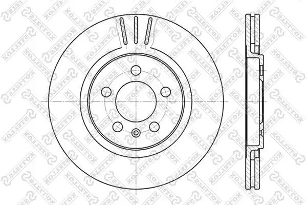 6020-4735V-SX Диск торм.VW Golf/Passat/Vento
