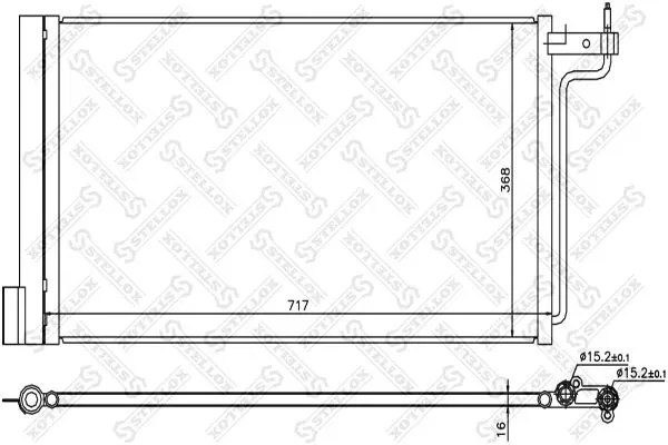 10-45739-SX Радиатор кондиционера FORD