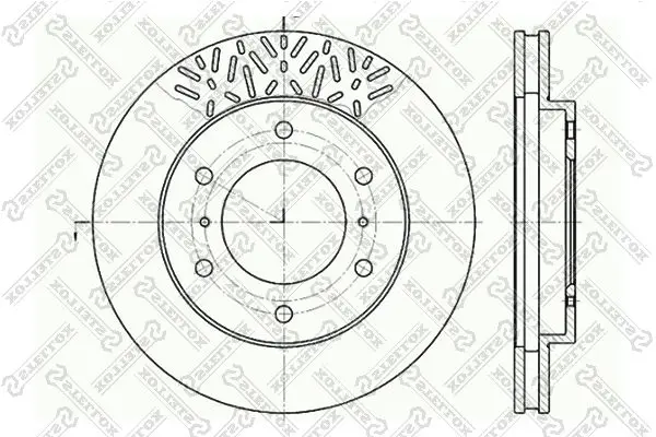 6020-3033V-SX 6020 3033V SX диск тормозной
