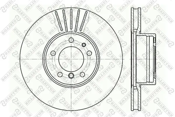 6020-1532V-SX 6020 1532V SX диск тормозной