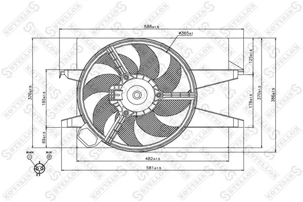 29-99403-SX Вентилятор охлаждения Ford