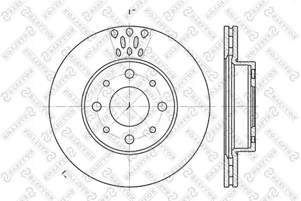 6020-2331V-SX 6020 2331V SX диск тормозной