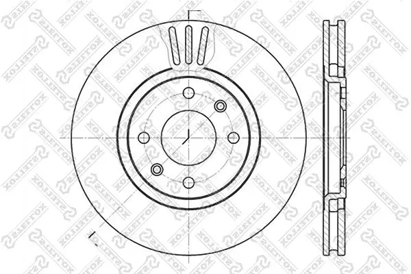 6020-3720V-SX 6020 3720V SX диск тормозной