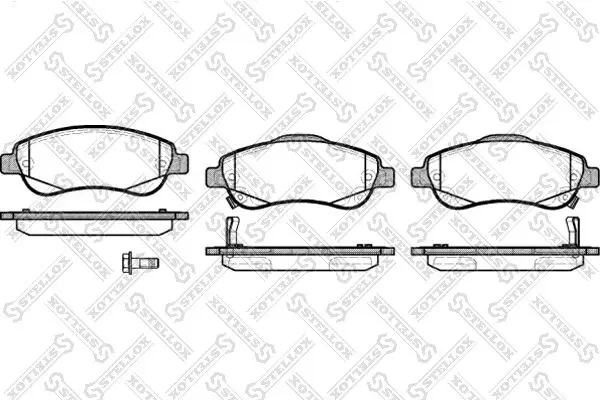 001 081B-SX Колодки дисковые п. Honda CR V