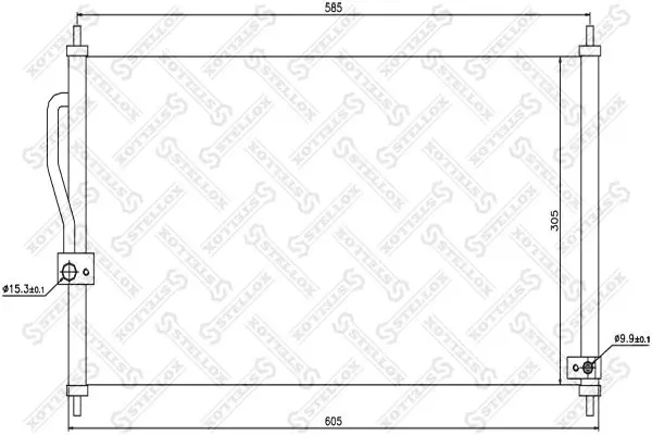 10-45220-SX радиатор кондиционера!\ Honda