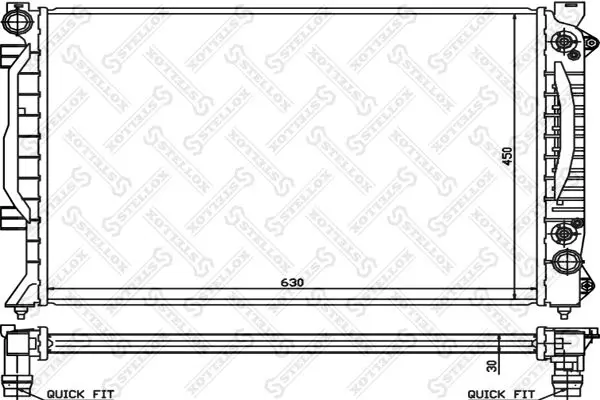 10-25158-SX РАДИАТОР СИСТЕМЫ ОХЛАЖДЕНИЯ