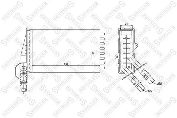 10-35043-SX Радиатор печки