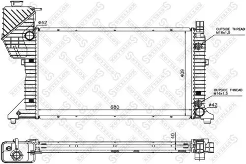 10-25260-SX Радиатор MERCEDES SPRINTER