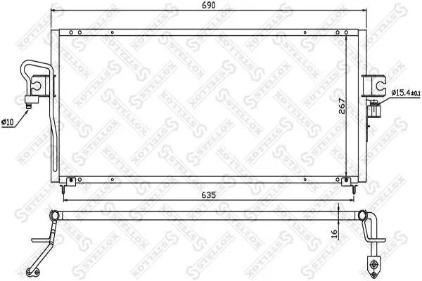 10-45323-SX Радиатор кондиционера