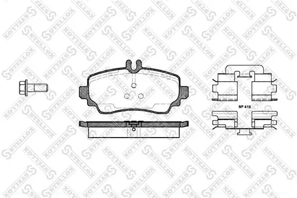 661 000B-SX 661 000B SX колодки дисковые