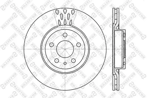 6020-9925V-SX 6020 9925V SX диск тормозной