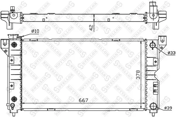 10-25283-SX Радиатор системы охлаждения