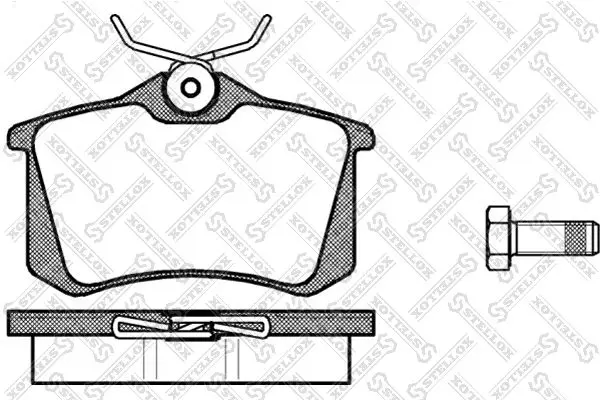 274000B-SX Колодки дисковые з. Seat