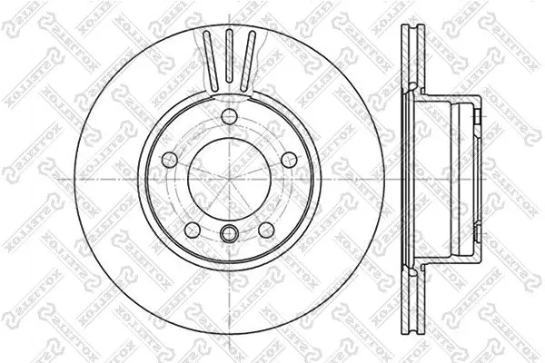 6020-1536V-SX 6020 1536V SX диск тормозной