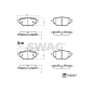 33111250 SWAG BRAKE PAD SET
