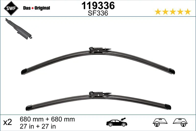 119 336 Щетка стеклоочистителя FORD