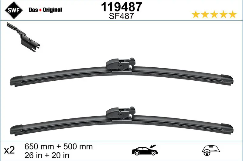 119 487 Щетка стеклоочистителя BMW