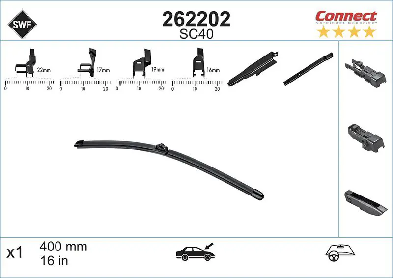 262202 Щетка стеклоочистителя SWF