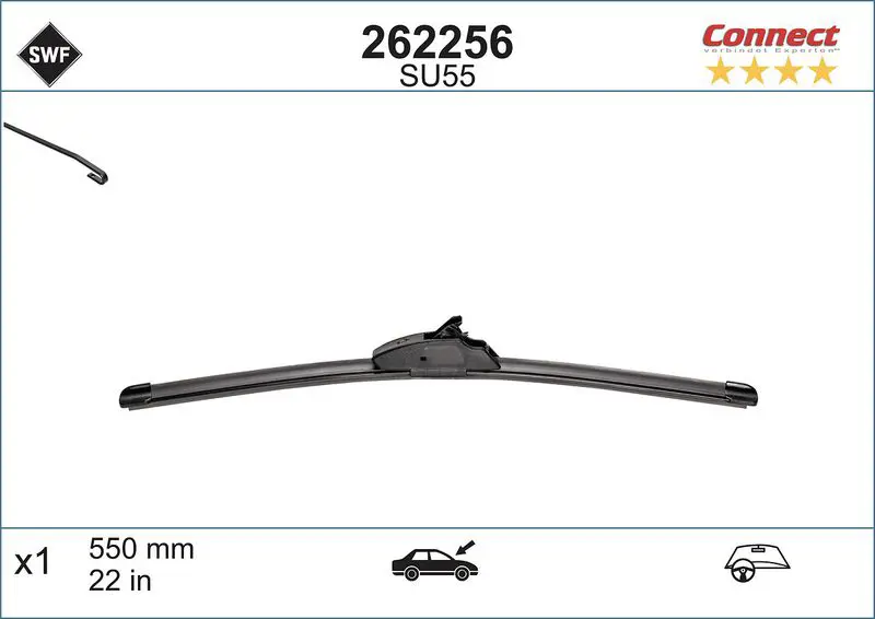 262 256 Щетка с/о бескаркасная SU55