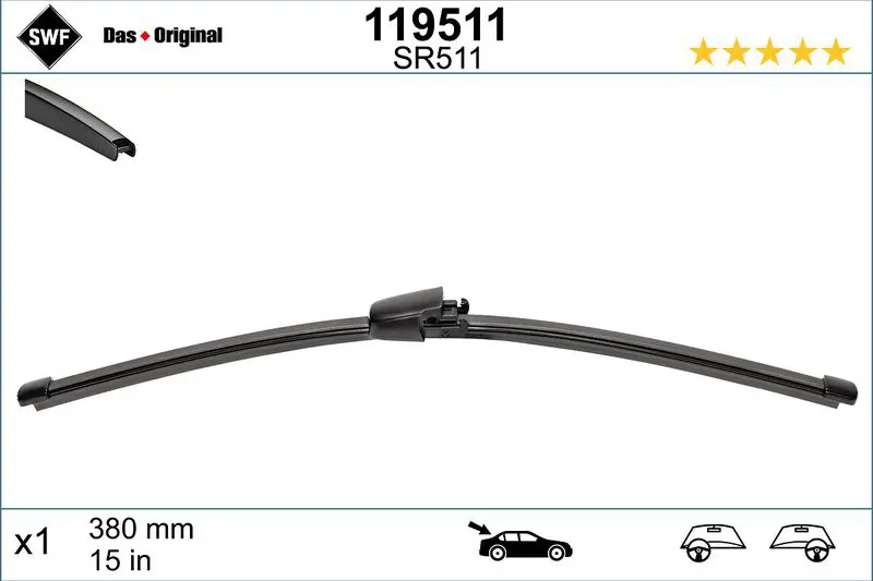 119 511 SWF Щетка стеклоочистителя BMW X5