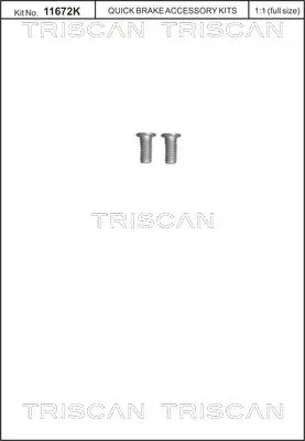 TRISCAN 8105 116013 Комплект болтов, тормозной