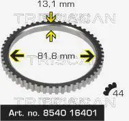 TRISCAN 854016401 Зубчатый диск импульсного
