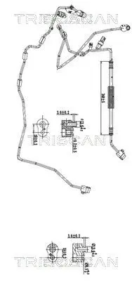 TRISCAN 901029017 High-/Low Pressure Line, air