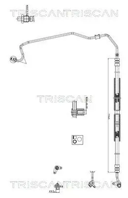 TRISCAN 851640002 Hydraulic Hose, steering