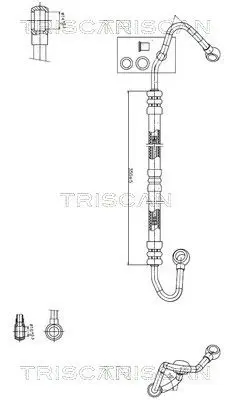 TRISCAN 851611018 Hydraulic Hose, steering