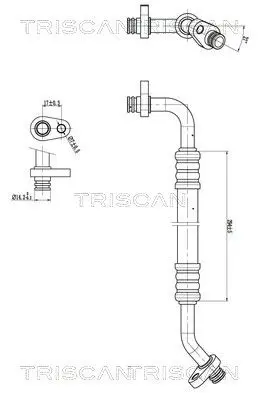 TRISCAN 901028096 High-/Low Pressure Line, air